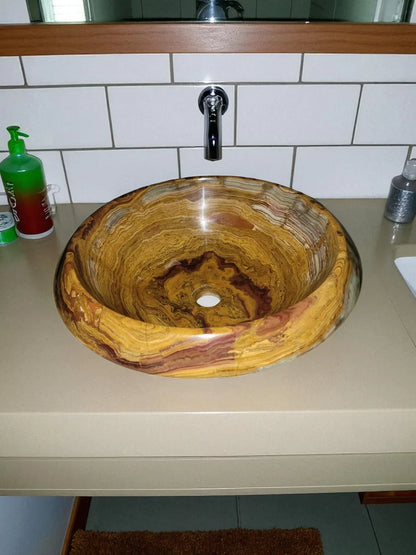 Multi Brown Onyx SInk -Nature Home Decor