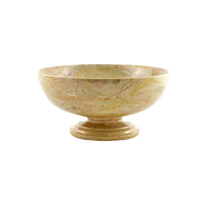 Classic Fruit Bowl in Sahara Beige Marble - Nature Home Decor