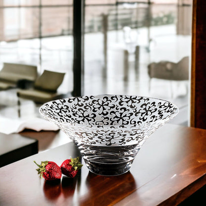 Decorative Crystal Bowl | 10-inch Nirvana Style - Nature Home Decor