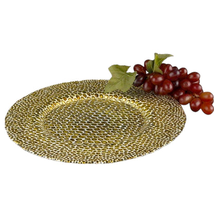 Crystal Glass 13-inches Charger Plate - Nature Home Decor