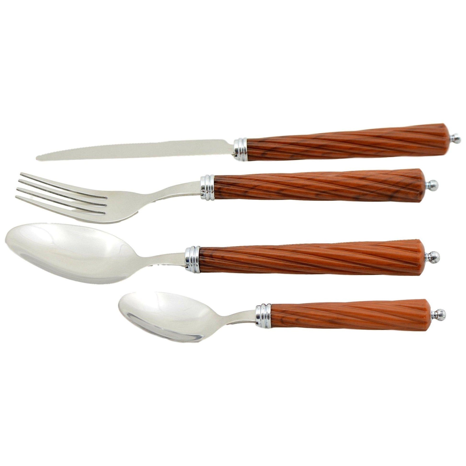 Flatware with Wood Handles - Nature Home Decor