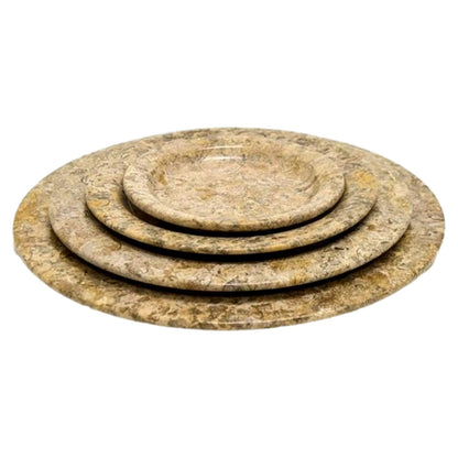 Fossil Stone Serving Plates - Nature Home Decor