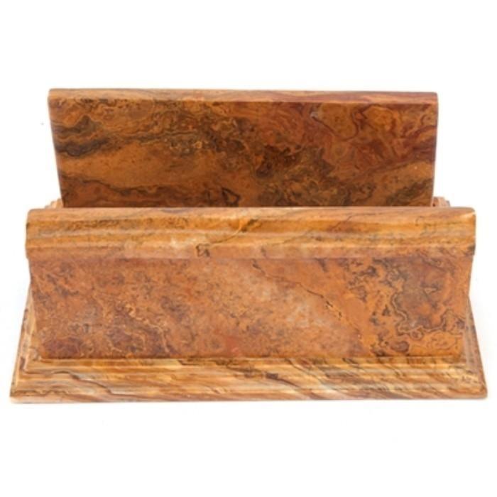 Hand Towel Holder of Multi Brown Onyx - Nature Home Decor