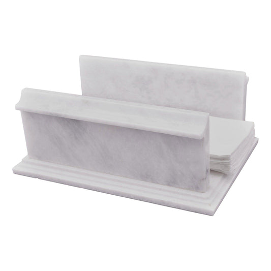 Hand Towel Holder of White Marble - Nature Home Decor