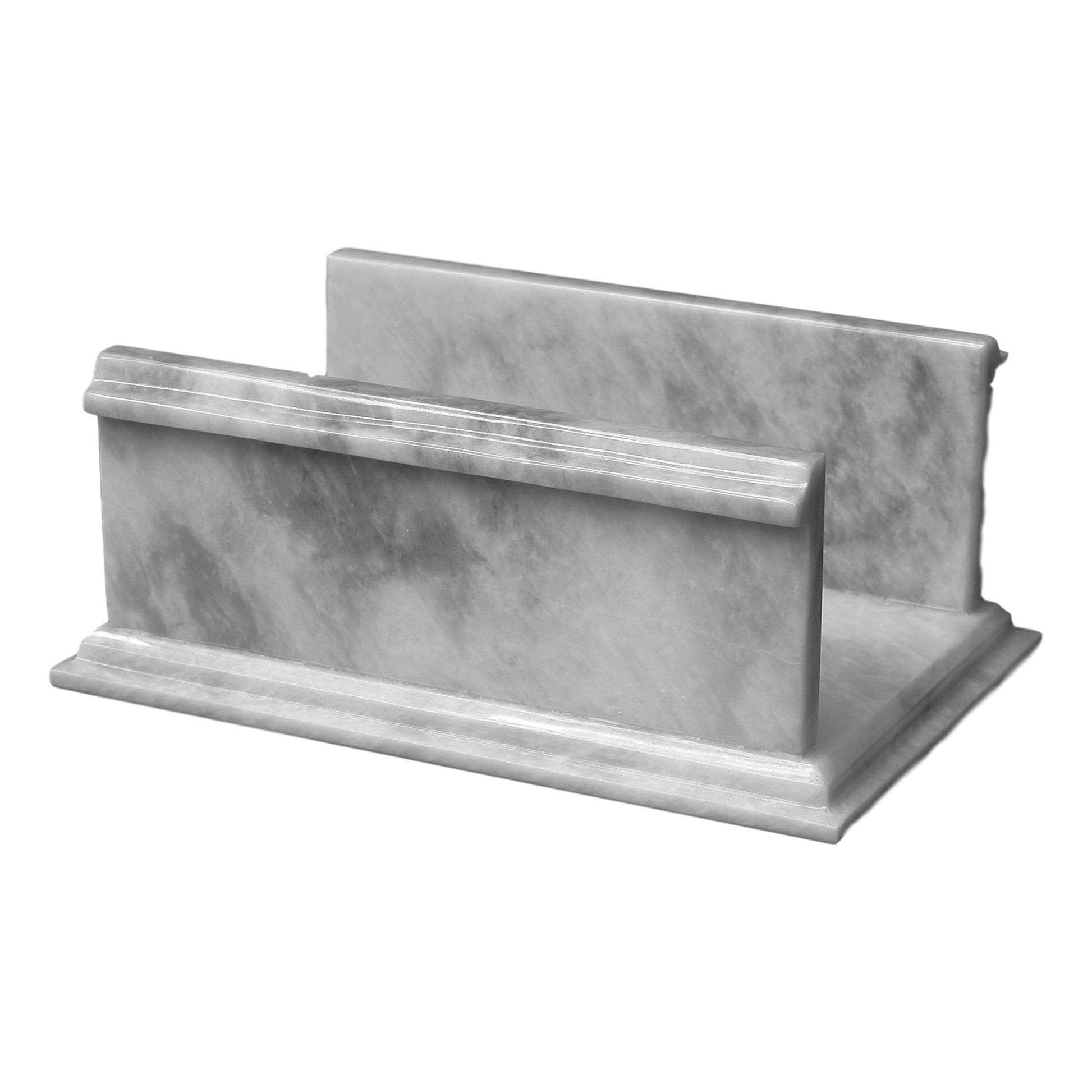 Hand Towel Holder of White Marble - Nature Home Decor