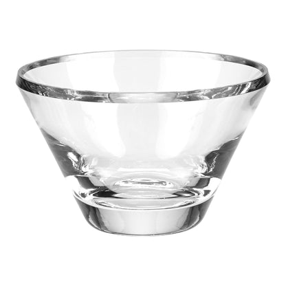 Heavy Clear Crystal 8-inch Trillian Beveled Bowl - Nature Home Decor