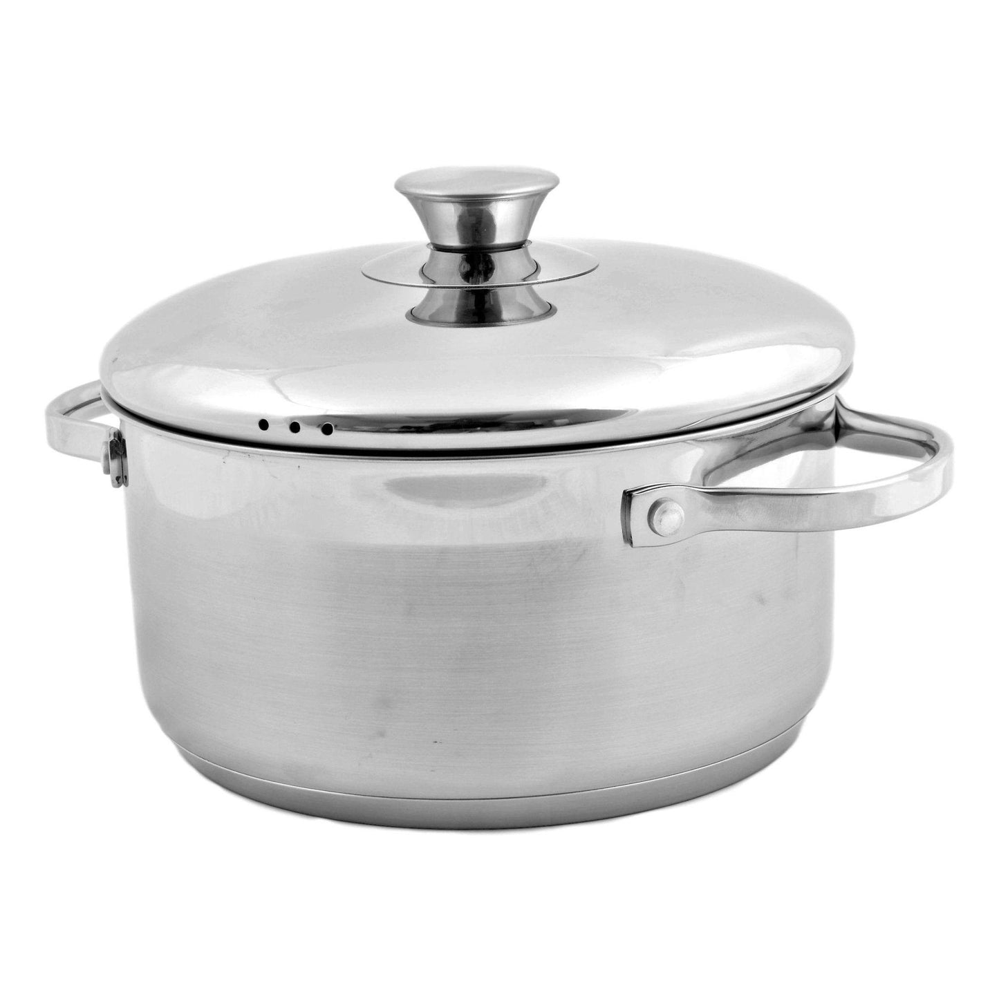 Heavy Duty Stock Pots Stainless Steel | 3.25 Quart With Lid - Nature Home Decor