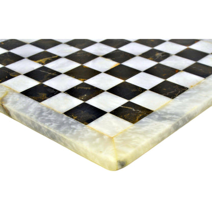 Luxury Chess Set in Michelangelo and White Marble - Nature Home Decor
