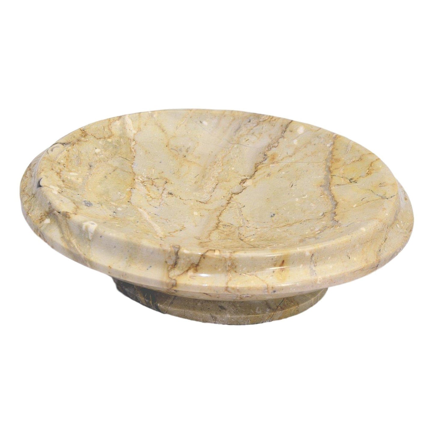 Marble Soap Dish of Sahara Beige Marble - Nature Home Decor