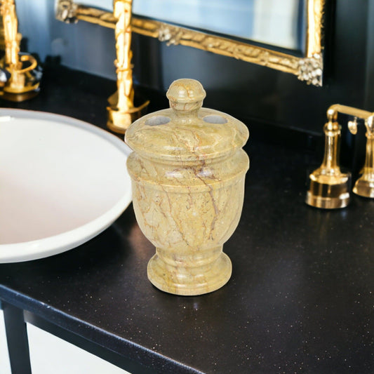 Marble Toothbrush Holder - Nature Home Decor