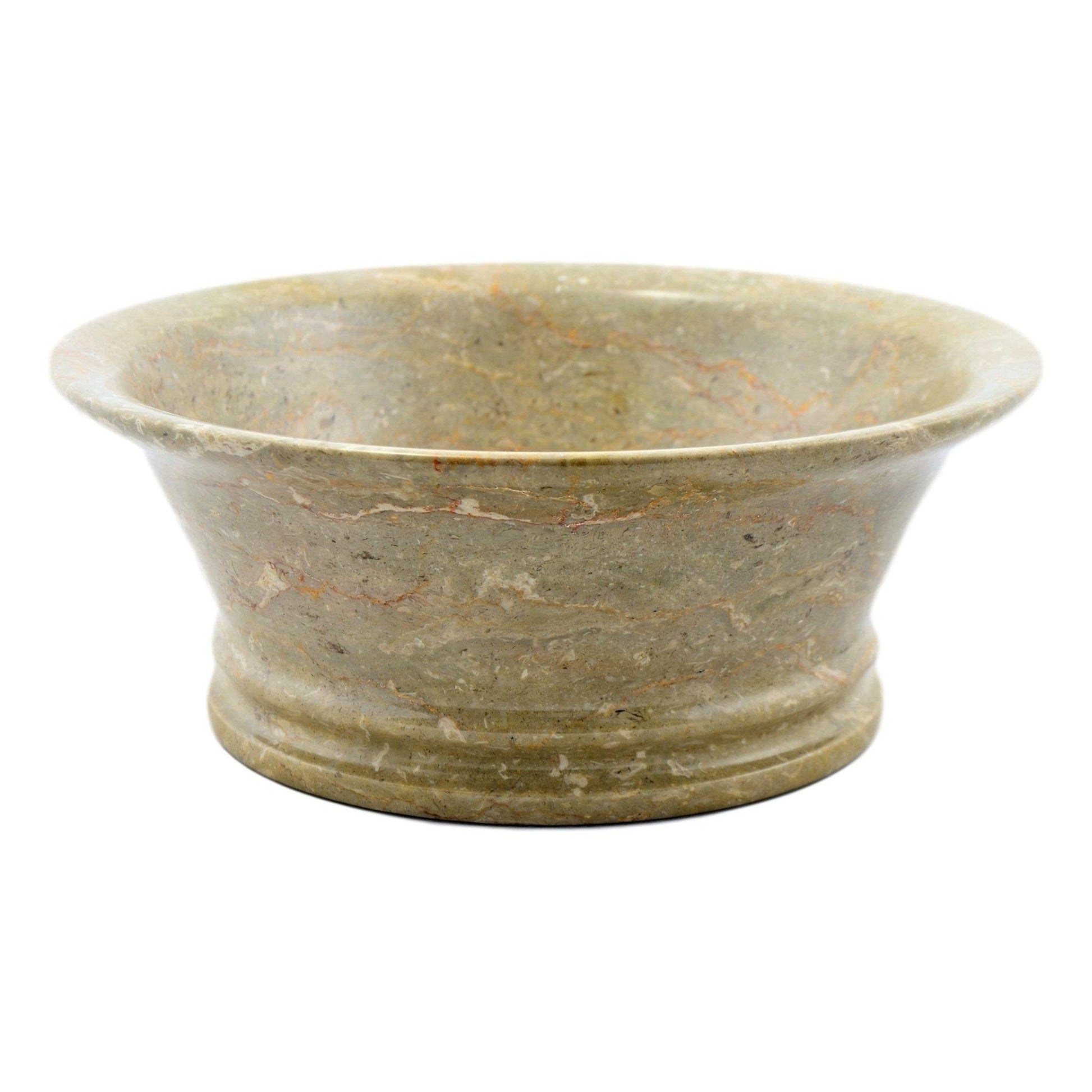 Modern Fruit Bowl | Sahara Beige Marble 8 inch Fruit Bowl - Nature Home Decor