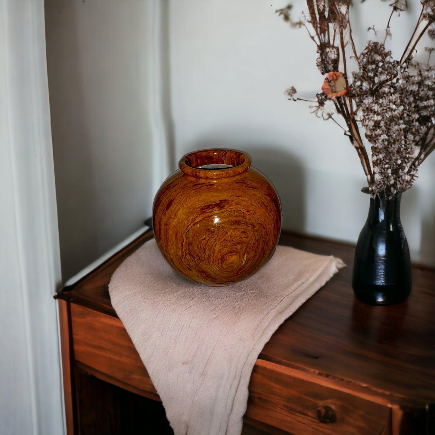 Multi Brown Onyx 12 inch Vase - Nature Home Decor