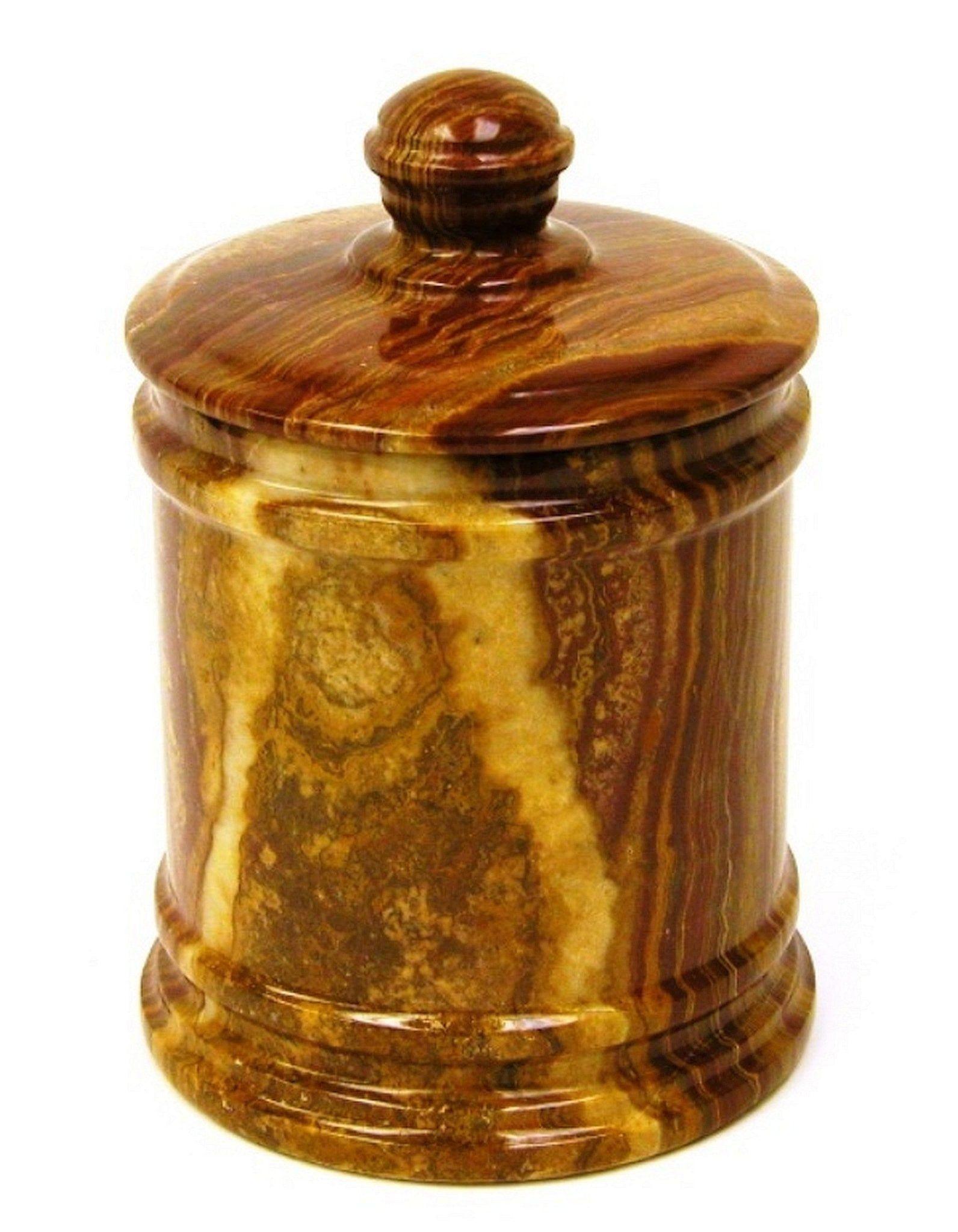 Multi Brown Onyx 7-inch Classic Kitchen Canister - Nature Home Decor