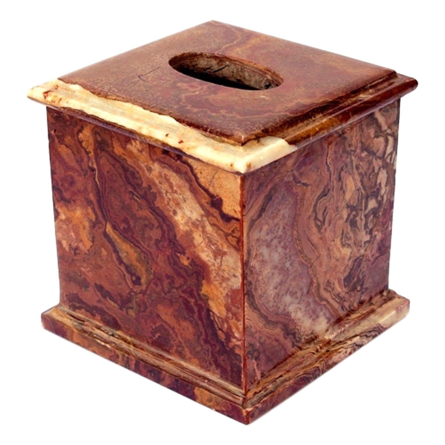 Multi Brown Onyx Facial Tissue Holders - Nature Home Decor