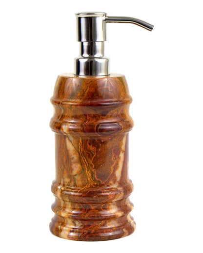 Multi Brown Onyx Liquid Soap & Lotion Dispenser - Nature Home Decor
