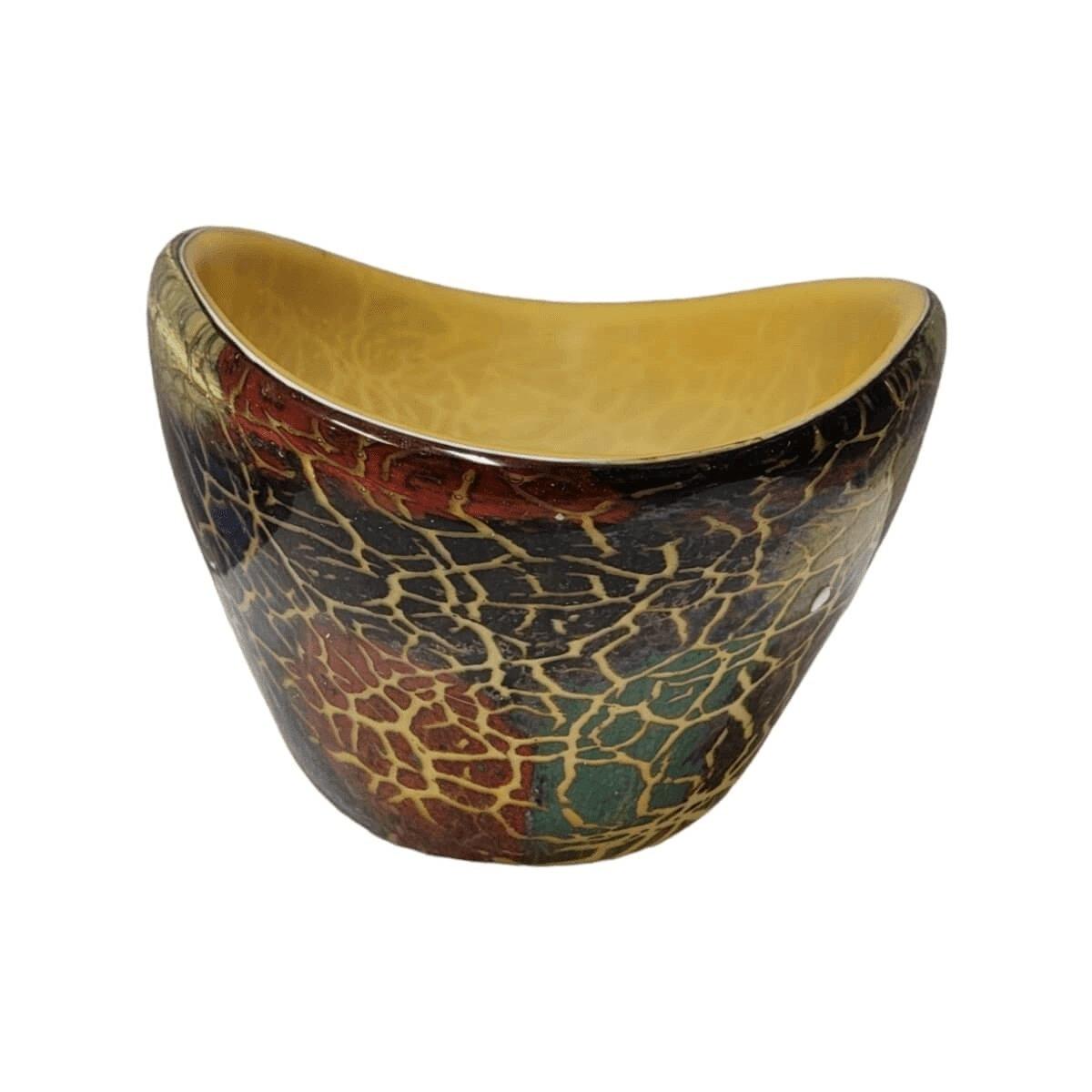 Murano Style 9-inches Glass Decorative Bowl - Nature Home Decor