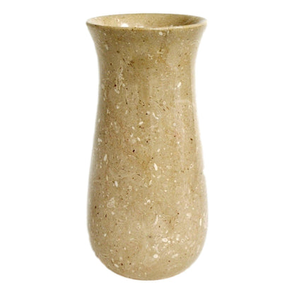 Sahara Beige Marble 9 inch Vase - Nature Home Decor