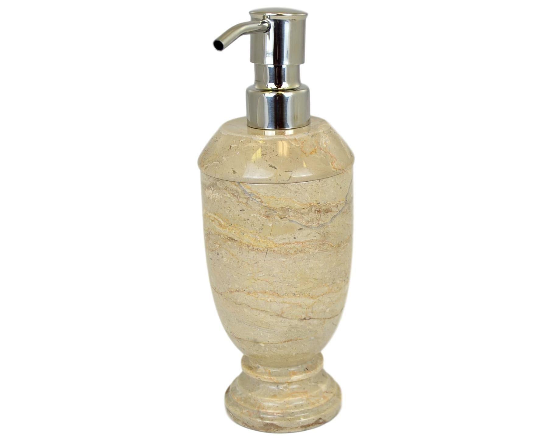 Sahara Beige Marble Soap & Lotion Dispenser - Nature Home Decor