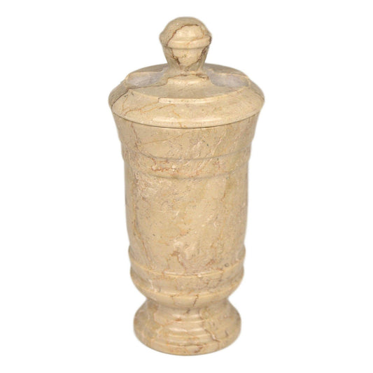Sahara Beige Marble Toothbrush Holder of Tasmanian Collection - Nature Home Decor