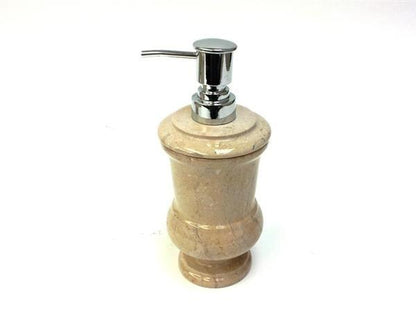 Soap & Lotion Dispenser of Sahara Beige Marble - Pacific Collection - Nature Home Decor