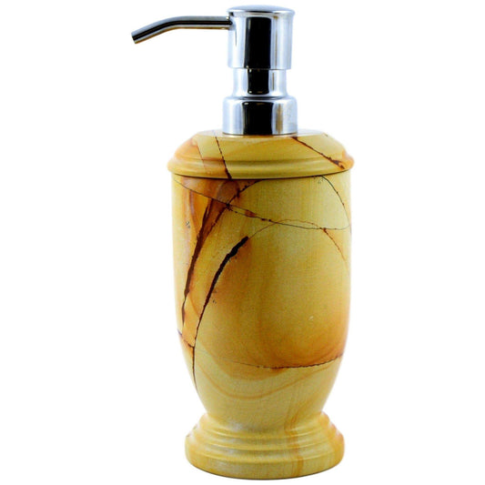 Soap & Lotion Dispenser of Teak Marble - Nature Home Decor