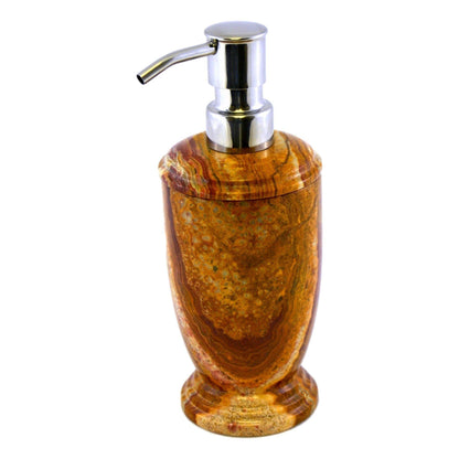Soap Dispenser of Multi Brown Onyx - Atlantic Collection - Nature Home Decor