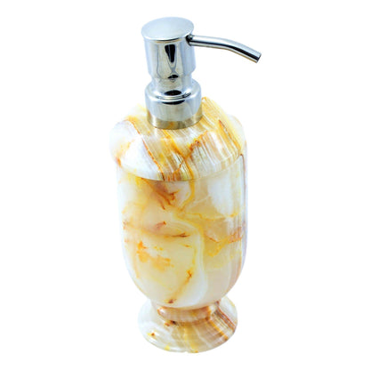 White Onyx Hand Soap & Lotion Dispenser - Nature Home Decor